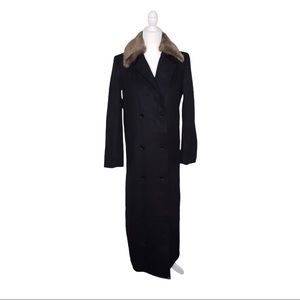 Capulet x Revolve Black Wool Overcoat Small